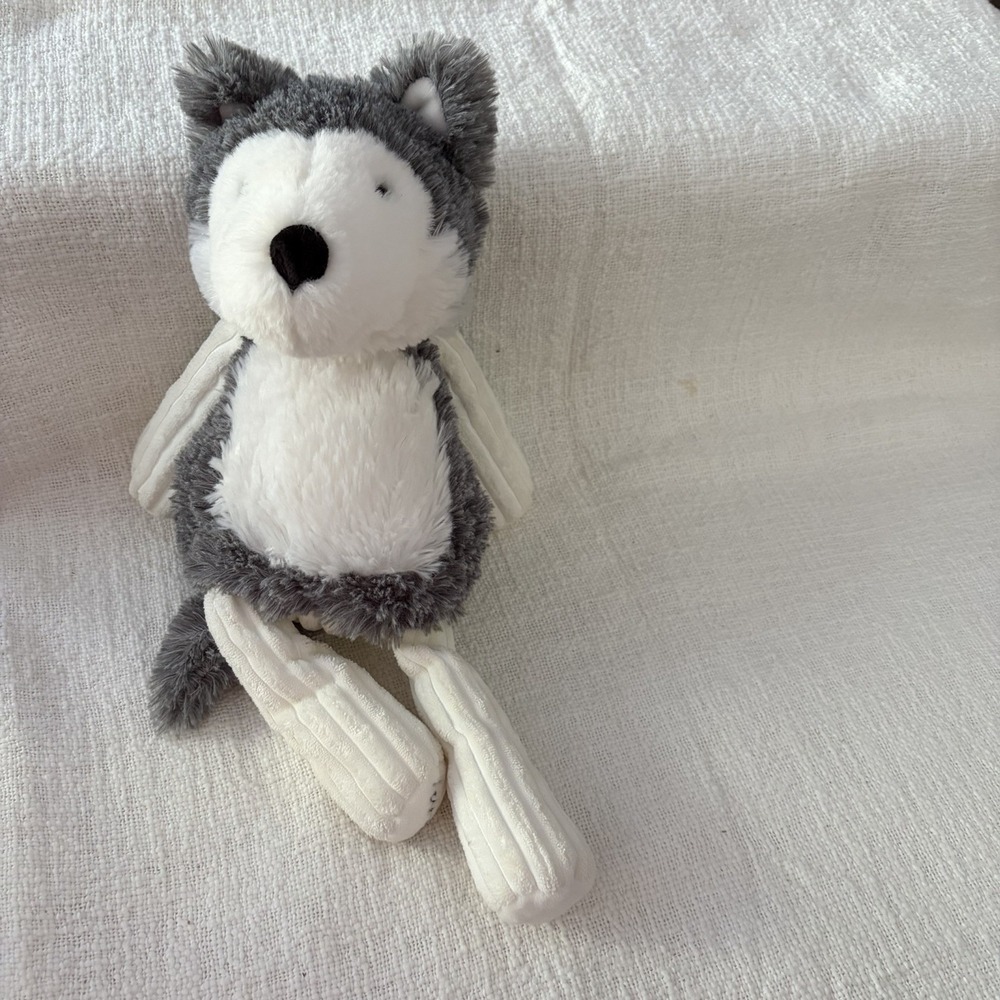 Scentsy Buddy Homer Husky‎ Dog Plush Sled Dog 15" Stuffed Animal Gray White